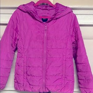 Gap Kids sz 8 fuchsia packable jacket